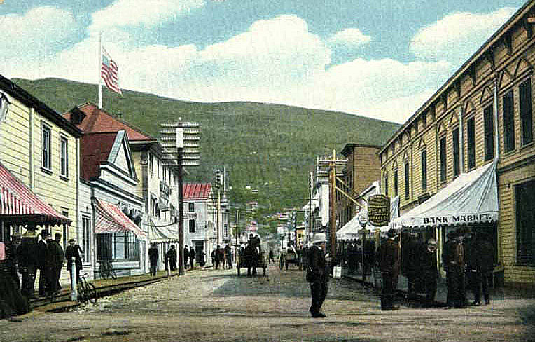 Klondike Gold Rush Dawson Street 1899.