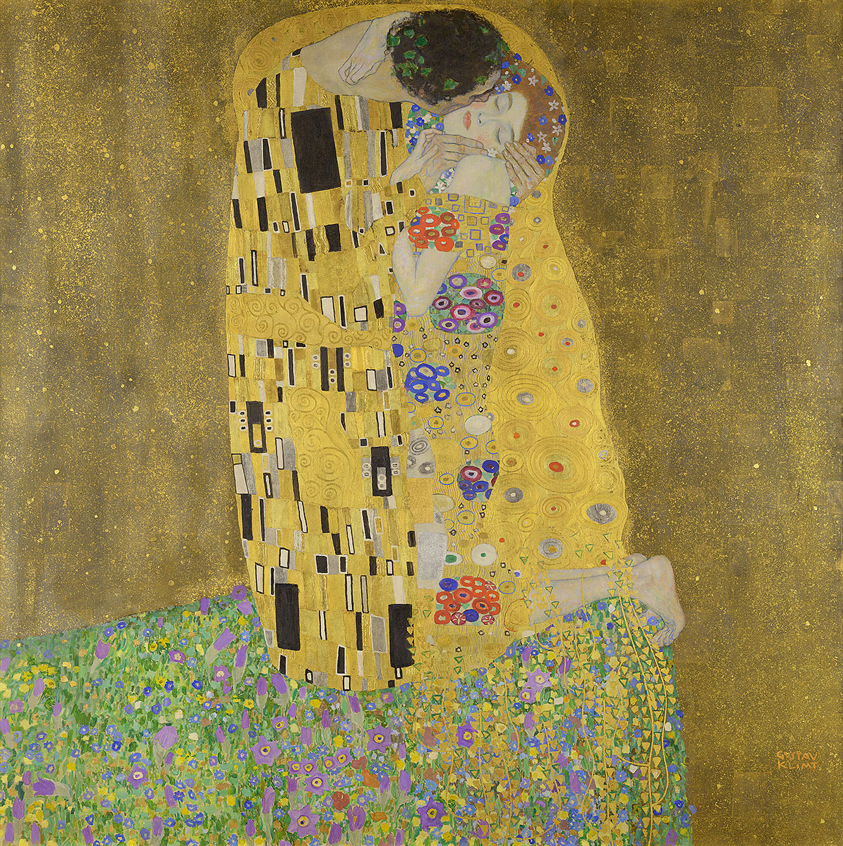 The Kiss (Der Kuss) by Gustav Klimt.