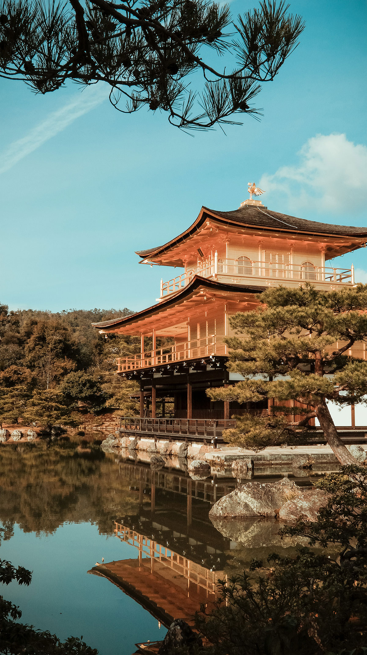 Kinkaku-ji Temple of the golden pavilion in Kyoto, Japan.