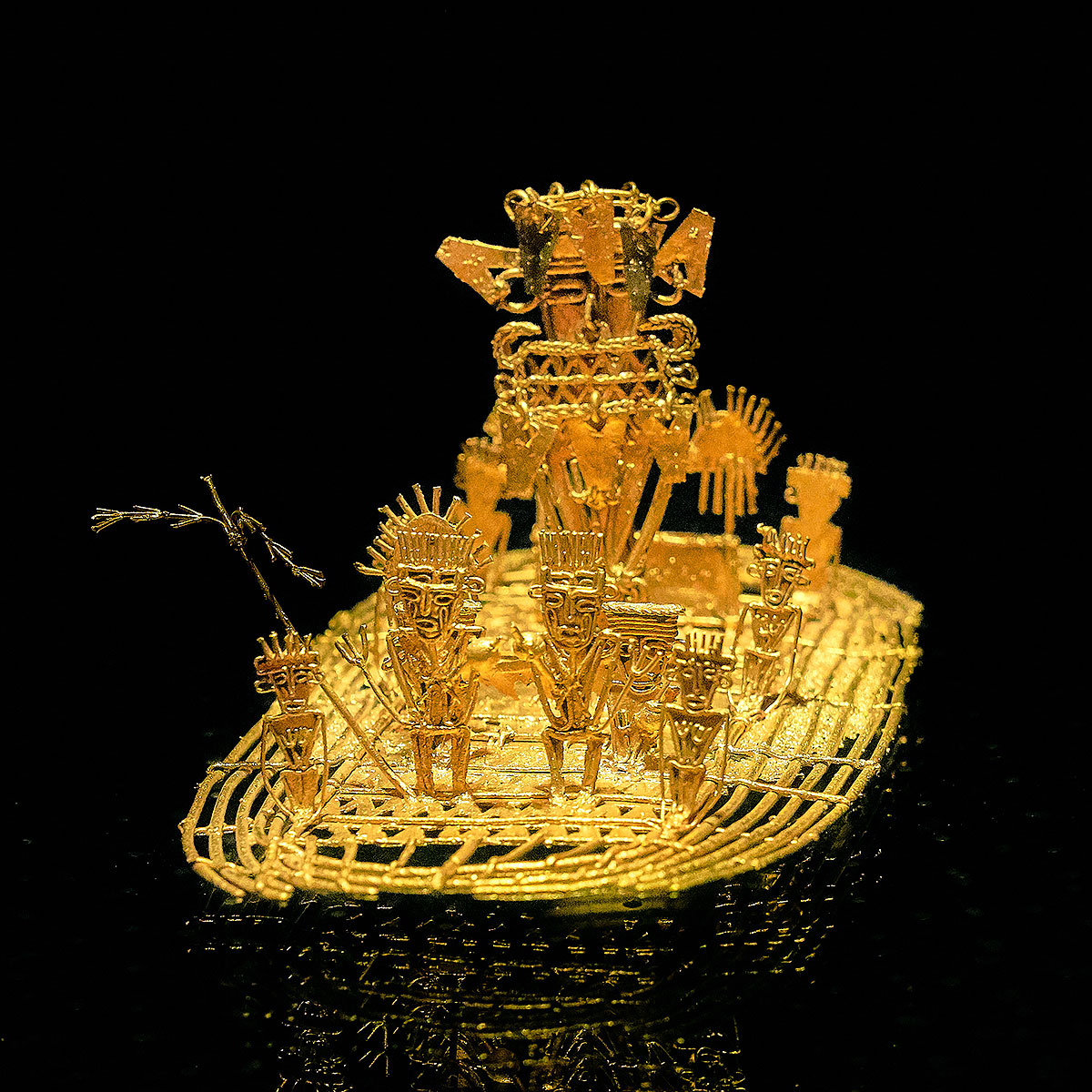 Muisca raft, pre-Columbian voice piece 