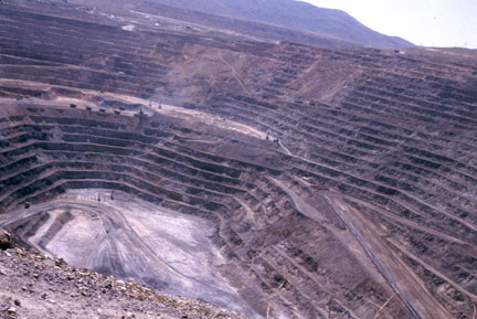 Goldstrike open pit gold mining in Nevada.