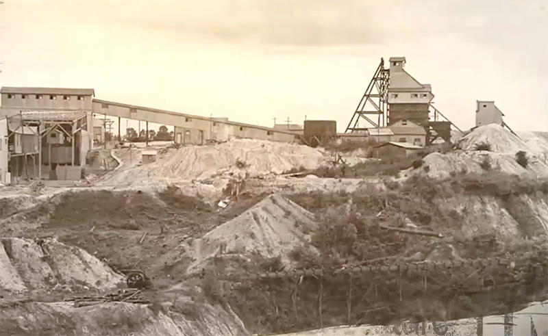 Historic photo of the Haile gold mine (OceanaGold Corp.)