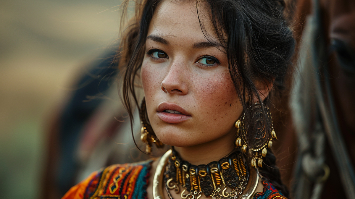 Kazakhstani woman thinking about the gold price in Kazakhstan