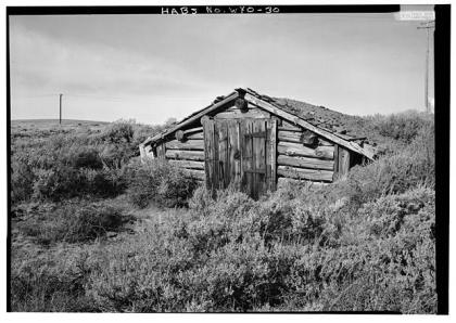 Gold Prospectors cabin at Clarissa Mine in Wyoming.
