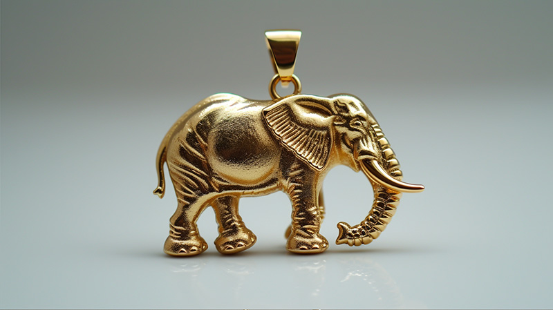 2 tola gold jewelry gold elephant pendant