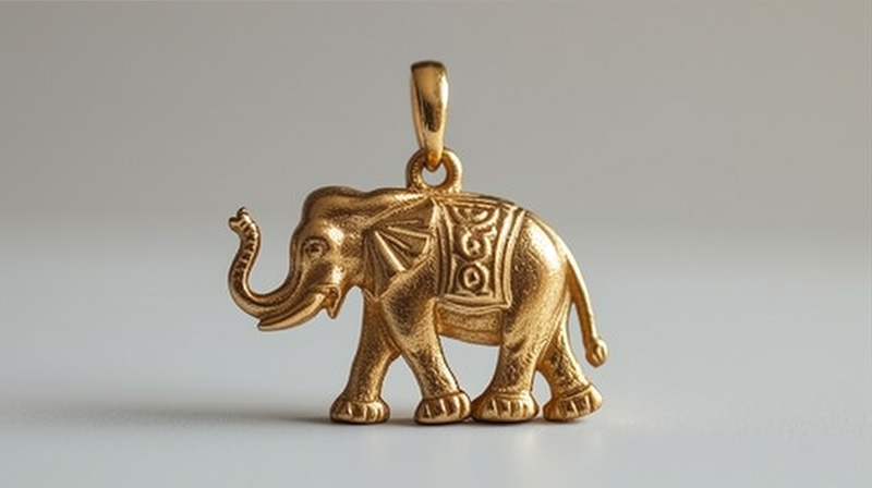 5 tola gold jewelry gold elephant pendant